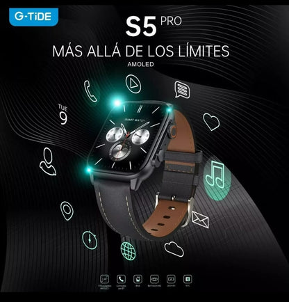 Smartwhatch G-Tide S5 PRO sumergible con 3 correas